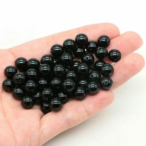 Lose Natursteinperlen, 4, 6, 8, 10 mm, Amethyst, Lava, Türkis, runde Charms, Kristallperlen zur Schmuckherstellung, DIY-Armband, Halskette – Schwarzer Obsidian – 4,0 mm, 85 bis 9 Lose Natursteinperlen, 4, 6, 8, 10 mm, Amethyst, Lava, Türkis, runde Charms, Kristallperlen zur Schmuckherstellung, DIY-Armband, Halskette – Schwarzer Obsidian – 4,0 mm, 85 bis 9 von VIEPGJ