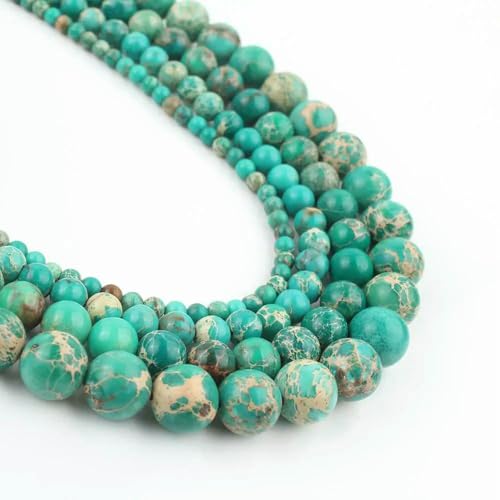 Mineralperlen im 47-Stil, Naturstein, Amazonit, Rhodonit, Sediment, Jade, Jaspis, Steinperlen zur Schmuckherstellung, DIY-Armband, 15 Zoll, grünes Sediment, 2–6 mm, 61 Perlen Mineralperlen im 47-Stil, Naturstein, Amazonit, Rhodonit, Sediment, Jade, Jaspis, Steinperlen zur Schmuckherstellung, DIY-Armband, 15 Zoll, grünes Sediment, 2–6 mm, 61 Perlen von VIEPGJ