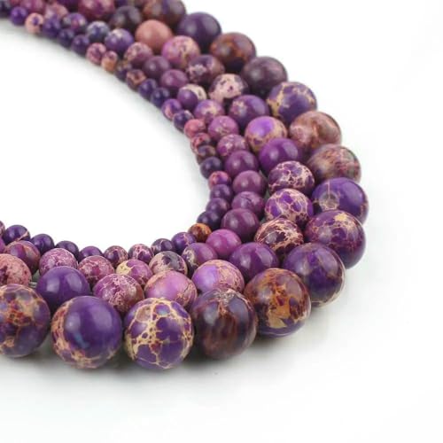 Mineralperlen im 47-Stil, Naturstein, Amazonit, Rhodonit, Sediment, Jade, Jaspis, Steinperlen zur Schmuckherstellung, DIY-Armband, 15 Zoll, lila Sediment, 4,0 mm, 91 Perlen Mineralperlen im 47-Stil, Naturstein, Amazonit, Rhodonit, Sediment, Jade, Jaspis, Steinperlen zur Schmuckherstellung, DIY-Armband, 15 Zoll, lila Sediment, 4,0 mm, 91 Perlen von VIEPGJ