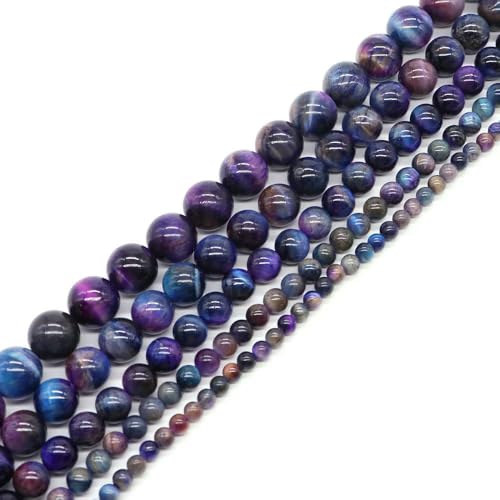 Mystische Galaxy-Tigerauge-Perlen, Naturstein, runde, lose Perlen, akzentuiert, perfekt für selbstgemachte Armbänder, Accessoires, einzigartig – Himmelfarben, Tigerauge, 4,0 mm, 85 b Mystische Galaxy-Tigerauge-Perlen, Naturstein, runde, lose Perlen, akzentuiert, perfekt für selbstgemachte Armbänder, Accessoires, einzigartig – Himmelfarben, Tigerauge, 4,0 mm, 85 b von VIEPGJ