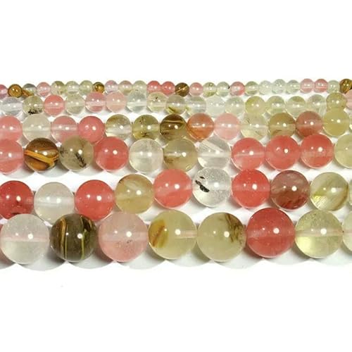 Natürliche Achate, Jade, Amethyste, Tigerauge, Lapislazuli, Kristall, lose runde Steinperlen für die Schmuckherstellung, DIY-Armband, 4 6 8 10 12 mm, Wassermelonenkristall, 6 mm, ca. 6 Natürliche Achate, Jade, Amethyste, Tigerauge, Lapislazuli, Kristall, lose runde Steinperlen für die Schmuckherstellung, DIY-Armband, 4 6 8 10 12 mm, Wassermelonenkristall, 6 mm, ca. 6 von VIEPGJ