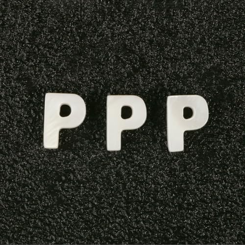 Natürliche Buchstaben-Perlen aus Perlmutt, A bis Z, 26 Alphabet-Muschel-Charms, Perlen zur Schmuckherstellung, DIY-Armband, handgefertigt, P, 10 x 3,0 mm, 2 Stück Natürliche Buchstaben-Perlen aus Perlmutt, A bis Z, 26 Alphabet-Muschel-Charms, Perlen zur Schmuckherstellung, DIY-Armband, handgefertigt, P, 10 x 3,0 mm, 2 Stück von VIEPGJ