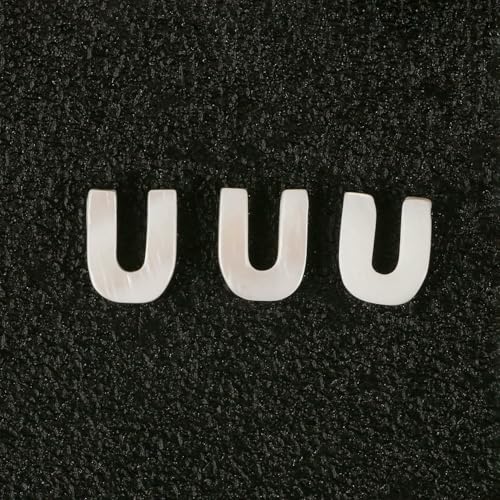 Natürliche Buchstaben-Perlen aus Perlmutt, A bis Z, 26 Alphabet-Muschel-Charms, Perlen zur Schmuckherstellung, DIY-Armband, handgefertigt, U, 10 x 3,0 mm, 2 Stück Natürliche Buchstaben-Perlen aus Perlmutt, A bis Z, 26 Alphabet-Muschel-Charms, Perlen zur Schmuckherstellung, DIY-Armband, handgefertigt, U, 10 x 3,0 mm, 2 Stück von VIEPGJ