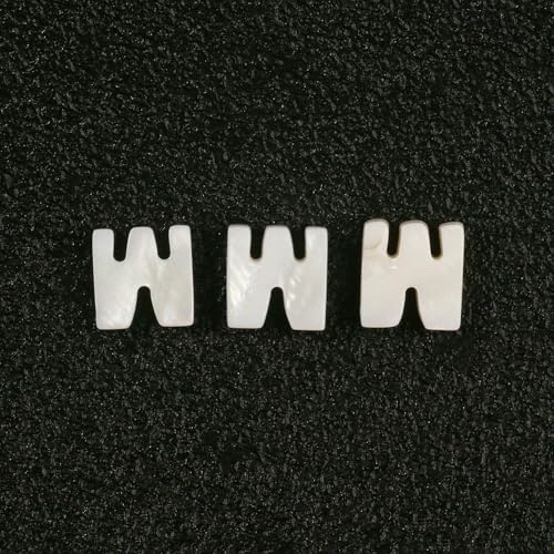 Natürliche Buchstabenperlen aus Perlmutt, A bis Z, 26 Alphabet-Muschel-Charms, Perlen zur Schmuckherstellung, DIY-Armband, handgefertigt, B, 10 x 3,0 mm, 2 Stück Natürliche Buchstabenperlen aus Perlmutt, A bis Z, 26 Alphabet-Muschel-Charms, Perlen zur Schmuckherstellung, DIY-Armband, handgefertigt, B, 10 x 3,0 mm, 2 Stück von VIEPGJ