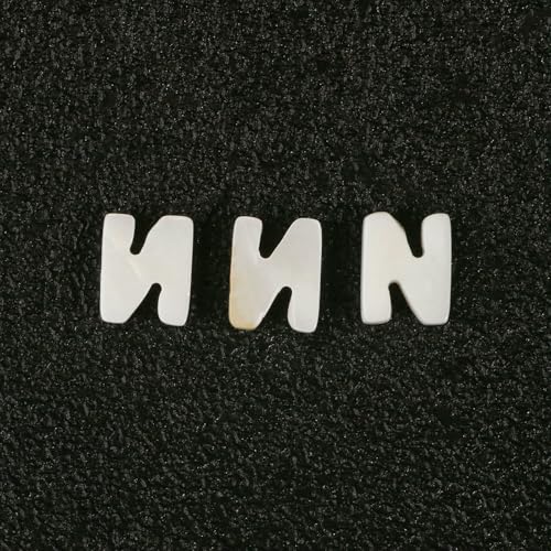 Natürliche Buchstabenperlen aus Perlmutt, A bis Z, 26 Alphabet-Muschel-Charms, Perlen zur Schmuckherstellung, DIY-Armband, handgefertigt, N, 10 x 3,0 mm, 2 Stück Natürliche Buchstabenperlen aus Perlmutt, A bis Z, 26 Alphabet-Muschel-Charms, Perlen zur Schmuckherstellung, DIY-Armband, handgefertigt, N, 10 x 3,0 mm, 2 Stück von VIEPGJ