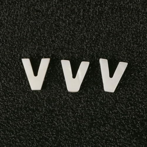 Natürliche Buchstabenperlen aus Perlmutt, A bis Z, 26 Alphabet-Muschel-Charms, Perlen zur Schmuckherstellung, handgefertigte Armbänder, V, 10 x 3,0 mm, 2 Stück Natürliche Buchstabenperlen aus Perlmutt, A bis Z, 26 Alphabet-Muschel-Charms, Perlen zur Schmuckherstellung, handgefertigte Armbänder, V, 10 x 3,0 mm, 2 Stück von VIEPGJ