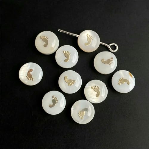 Natürliche Muschel-Alphabet-Perlen, rund, flach, goldfarben, Buchstaben aus Perlmutt, für die Schmuckherstellung, Armbänder, DIY-Zubehör, 8 mm, Füße 7–8 mm, 10 Stück Natürliche Muschel-Alphabet-Perlen, rund, flach, goldfarben, Buchstaben aus Perlmutt, für die Schmuckherstellung, Armbänder, DIY-Zubehör, 8 mm, Füße 7–8 mm, 10 Stück von VIEPGJ