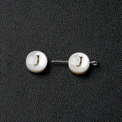 Natürliche Muschel-Alphabet-Perlen, rund, flach, goldfarben, Buchstaben aus Perlmutt, für die Schmuckherstellung, Armbänder, DIY-Zubehör, 8 mm, J, 26 Stück Natürliche Muschel-Alphabet-Perlen, rund, flach, goldfarben, Buchstaben aus Perlmutt, für die Schmuckherstellung, Armbänder, DIY-Zubehör, 8 mm, J, 26 Stück von VIEPGJ
