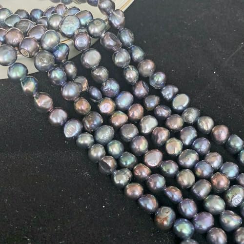 Natürliche Süßwasserperle, unregelmäßige Zuchtperlen, kleine Perlen, Stanzperlen zur Schmuckherstellung, DIY-Halsketten und Armbänder für Damen, Typ 10, 6–7 mm von VIEPGJ