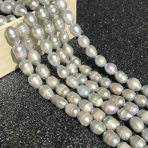 Natürliche Süßwasserperle, unregelmäßige Zuchtperlen, kleine Perlen, Stanzperlen zur Schmuckherstellung, DIY-Halsketten und Armbänder für Damen, Typ 12, 7–8 mm von VIEPGJ