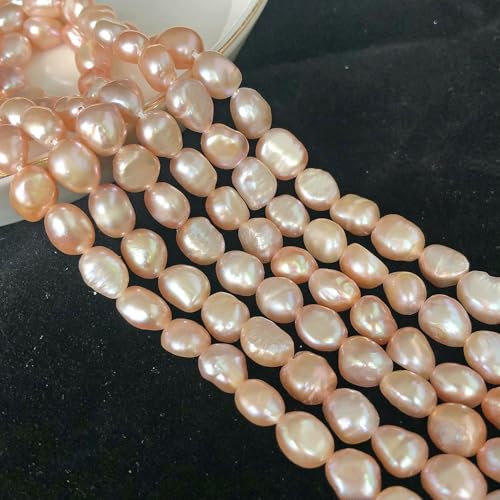 Natürliche Süßwasserperle, unregelmäßige Zuchtperlen, kleine Perlen, Stanzperlen zur Schmuckherstellung, DIY-Halsketten und Armbänder für Damen, Typ 24, 6–7 mm von VIEPGJ