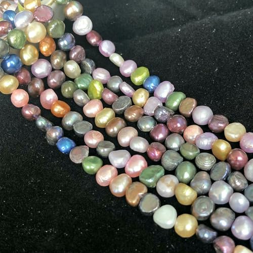 Natürliche Süßwasserperle, unregelmäßige Zuchtperlen, kleine Perlen, Stanzperlen zur Schmuckherstellung, DIY-Halsketten und Armbänder für Damen, Typ 37, 5–6 mm von VIEPGJ