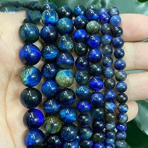 Natürliche Tigerauge-Perlen, lila, grün, blau, golden, runde Perlen, DIY-Armband, Halskette zur Schmuckherstellung, 38,1 cm Strang, 6/8/10/12/14,0 mm, mehrfarbiger Lapislazuli, 14,0 mm, ca. 26 Stück Natürliche Tigerauge-Perlen, lila, grün, blau, golden, runde Perlen, DIY-Armband, Halskette zur Schmuckherstellung, 38,1 cm Strang, 6/8/10/12/14,0 mm, mehrfarbiger Lapislazuli, 14,0 mm, ca. 26 Stück von VIEPGJ
