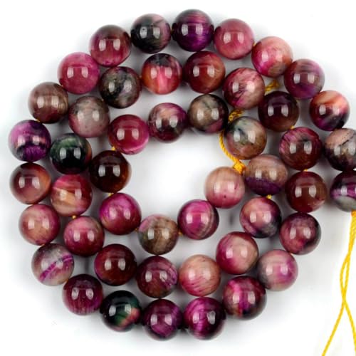 Natürliche bunte Tigerauge-Achat-Steinperlen, runde, lose Abstandsperlen zur Schmuckherstellung, 4/6/8/10/12 mm, DIY-Armband, Halskette, mehrfarbiger Tiger_a, 8 mm, 45 bis 46 Stück Natürliche bunte Tigerauge-Achat-Steinperlen, runde, lose Abstandsperlen zur Schmuckherstellung, 4/6/8/10/12 mm, DIY-Armband, Halskette, mehrfarbiger Tiger_a, 8 mm, 45 bis 46 Stück von VIEPGJ