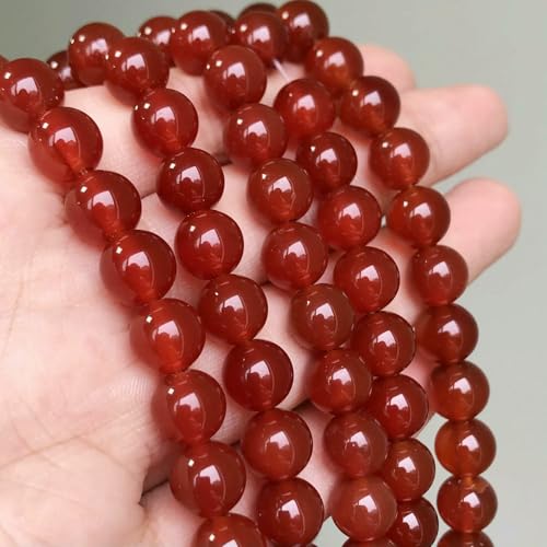 Natürliche gelbe Tigerauge-Steinperlen, rund, lose Abstandsperlen für die Schmuckherstellung, DIY-Armband, Halskette, 4/6/8/10/12 mm, 15 Zoll, roter Achat, 10 mm, 36 Natürliche gelbe Tigerauge-Steinperlen, rund, lose Abstandsperlen für die Schmuckherstellung, DIY-Armband, Halskette, 4/6/8/10/12 mm, 15 Zoll, roter Achat, 10 mm, 36 von VIEPGJ