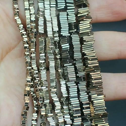 Natürliche quadratische Hämatit-Abstandshalterperlen 2/3/4/6 mm für die DIY-Schmuckherstellung! Halskette, Armband-Pyrit-4 x 1 mm 370 Stück Natürliche quadratische Hämatit-Abstandshalterperlen 2/3/4/6 mm für die DIY-Schmuckherstellung! Halskette, Armband-Pyrit-4 x 1 mm 370 Stück von VIEPGJ