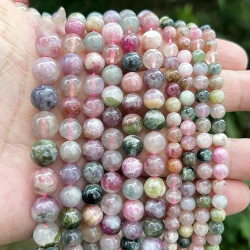 Natürlicher Pflaumenblüten-Turmalin-Abstandshalter, lose Steinperlen zur Schmuckherstellung, 6/8/10 mm, Armband, Halskette, Charms, DIY-Zubehör – Blüten-Turmalin – 8 mm (48–50 S Natürlicher Pflaumenblüten-Turmalin-Abstandshalter, lose Steinperlen zur Schmuckherstellung, 6/8/10 mm, Armband, Halskette, Charms, DIY-Zubehör – Blüten-Turmalin – 8 mm (48–50 S von VIEPGJ