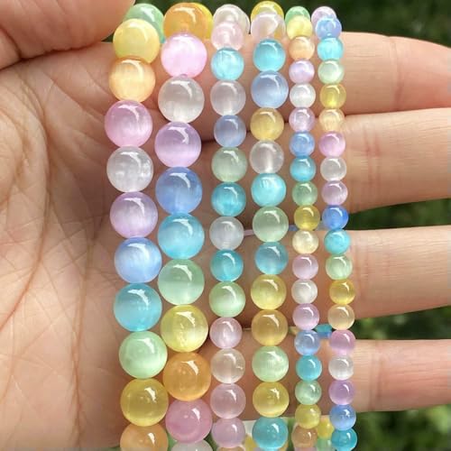 Natürlicher Zirkon, bunte Katzenaugenperlen, lose Abstandsperlen zur Schmuckherstellung, DIY-Armband, handgefertigt, 4/6/8/10/12 mm, Zirkon-Katzenauge, 8 mm, 45 bis Natürlicher Zirkon, bunte Katzenaugenperlen, lose Abstandsperlen zur Schmuckherstellung, DIY-Armband, handgefertigt, 4/6/8/10/12 mm, Zirkon-Katzenauge, 8 mm, 45 bis von VIEPGJ