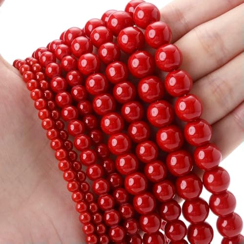 Natürlicher runder Stein, 4 6 8 10 12 mm, Tigerauge, Kristalle, Lava, Türkis, Jade, lose Perlen zur Schmuckherstellung, DIY-Armband, Handarbeit, Koralle, 6 mm, ca. 61 Perlen Natürlicher runder Stein, 4 6 8 10 12 mm, Tigerauge, Kristalle, Lava, Türkis, Jade, lose Perlen zur Schmuckherstellung, DIY-Armband, Handarbeit, Koralle, 6 mm, ca. 61 Perlen von VIEPGJ