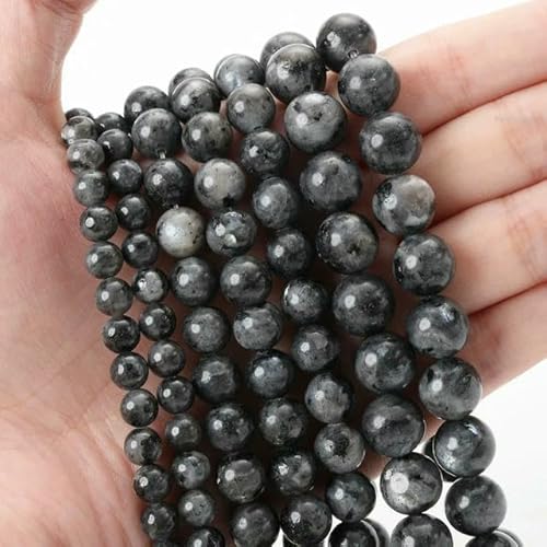 Natürlicher runder Stein, 4 6 8 10 12 mm, Tigerauge, Kristalle, Lava, Türkis, Jade, lose Perlen zur Schmuckherstellung, DIY-Armband, Handarbeit, Labradorit, 8 mm, ca. 45 Perlen Natürlicher runder Stein, 4 6 8 10 12 mm, Tigerauge, Kristalle, Lava, Türkis, Jade, lose Perlen zur Schmuckherstellung, DIY-Armband, Handarbeit, Labradorit, 8 mm, ca. 45 Perlen von VIEPGJ