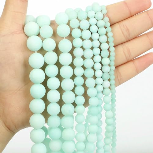 Natural Stone Beads Blue Aquamarine Agate Tiger Eye Quartz Jades Loose Beads For Jewelry Making 4/6/8/10/12mm DIY Bracelets-Amazonite stone-12mm about 29pcs Natural Stone Beads Blue Aquamarine Agate Tiger Eye Quartz Jades Loose Beads For Jewelry Making 4/6/8/10/12mm DIY Bracelets-Amazonite stone-12mm about 29pcs von VIEPGJ