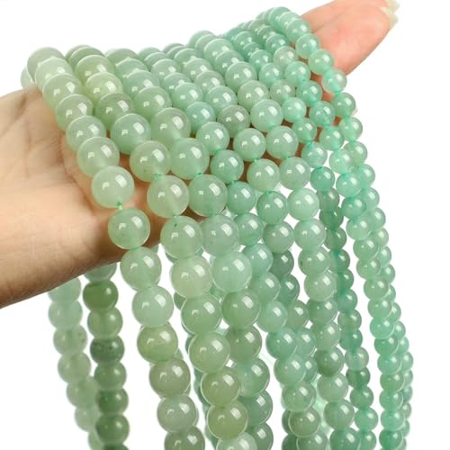 Natural Stone Beads Blue Aquamarine Agate Tiger Eye Quartz Jades Loose Beads For Jewelry Making 4/6/8/10/12mm DIY Bracelets-Aventurine-4.0mm about 90pcs Natural Stone Beads Blue Aquamarine Agate Tiger Eye Quartz Jades Loose Beads For Jewelry Making 4/6/8/10/12mm DIY Bracelets-Aventurine-4.0mm about 90pcs von VIEPGJ