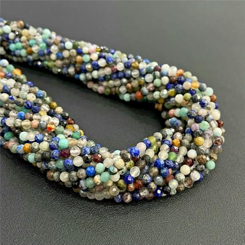 Natural Stone Faceted Crytsal Beads 2 3 4.0mm Round Quartz lapis lazuli Tiger Eye Loose Beads for Jewelry Making DIY Bracelet-Agate_a-2mm about 170pcs Natural Stone Faceted Crytsal Beads 2 3 4.0mm Round Quartz lapis lazuli Tiger Eye Loose Beads for Jewelry Making DIY Bracelet-Agate_a-2mm about 170pcs von VIEPGJ