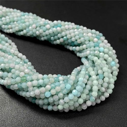 Natural Stone Faceted Crytsal Beads 2 3 4.0mm Round Quartz lapis lazuli Tiger Eye Loose Beads for Jewelry Making DIY Bracelet-Amazonite-3.0mm about 120pcs Natural Stone Faceted Crytsal Beads 2 3 4.0mm Round Quartz lapis lazuli Tiger Eye Loose Beads for Jewelry Making DIY Bracelet-Amazonite-3.0mm about 120pcs von VIEPGJ