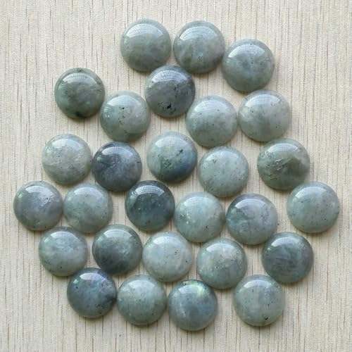 Natural tiger eye Labradorite quartz red stone round cabochon beads for jewelry making 20mm Wholesale 20pcs/lot-Labradorite von VIEPGJ