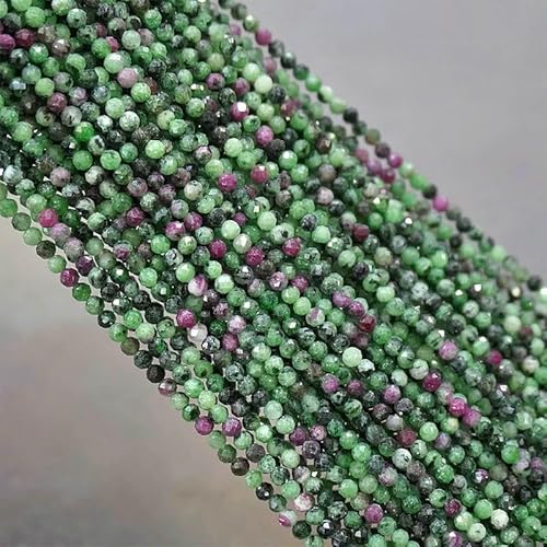 Naturstein, blauer Amazonit, facettiert, rund, lose Abstandsperlen, DIY-Charms, Armbänder, Halsketten zur Schmuckherstellung, 38,1 cm, 2 mm/3,0 mm, Epidot-Zoisit, 2 mm, ca. 185 Stück Naturstein, blauer Amazonit, facettiert, rund, lose Abstandsperlen, DIY-Charms, Armbänder, Halsketten zur Schmuckherstellung, 38,1 cm, 2 mm/3,0 mm, Epidot-Zoisit, 2 mm, ca. 185 Stück von VIEPGJ