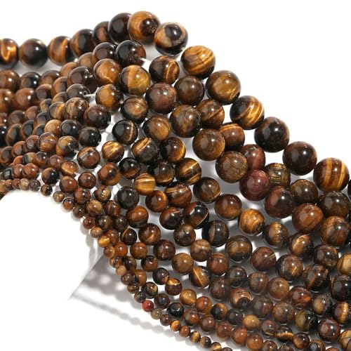 Naturstein 4 6 8 10 12 mm rund Tigerauge Amethyst Achat Jade Stein Abstandshalter Perle für Schmuckherstellung DIY Armband Handarbeit-Gelbes Tigerauge-4,0 mm ca. 95 Stück Naturstein 4 6 8 10 12 mm rund Tigerauge Amethyst Achat Jade Stein Abstandshalter Perle für Schmuckherstellung DIY Armband Handarbeit-Gelbes Tigerauge-4,0 mm ca. 95 Stück von VIEPGJ