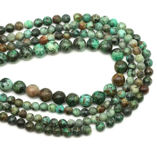 Naturstein-Aquamarin-Amethyst-Perlen, rund, lose Abstandshalter, Kristall-Edelsteine, für Schmuckherstellung, DIY-Armband, Halskette, 4/6/8/10 mm, afrikanisches Türkis, 10 mm, 35–39 Stüc Naturstein-Aquamarin-Amethyst-Perlen, rund, lose Abstandshalter, Kristall-Edelsteine, für Schmuckherstellung, DIY-Armband, Halskette, 4/6/8/10 mm, afrikanisches Türkis, 10 mm, 35–39 Stüc von VIEPGJ