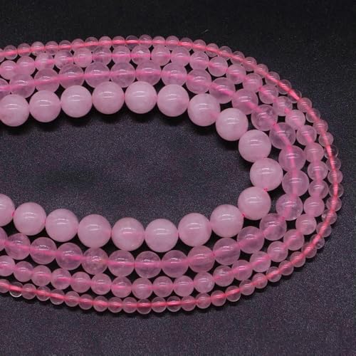 Naturstein-Aquamarin-Amethyst-Perlen, rund, lose Abstandshalter, Kristall-Edelsteinperlen zur Schmuckherstellung, DIY-Armband, Halskette, 4/6/8/10 mm, Rosenquarz, 8 mm, 45–48 Stück Naturstein-Aquamarin-Amethyst-Perlen, rund, lose Abstandshalter, Kristall-Edelsteinperlen zur Schmuckherstellung, DIY-Armband, Halskette, 4/6/8/10 mm, Rosenquarz, 8 mm, 45–48 Stück von VIEPGJ