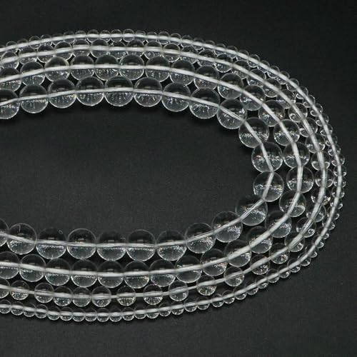 Naturstein-Aquamarin-Amethyst-Perlen, rund, lose Abstandshalter, Kristall-Edelsteinperlen zur Schmuckherstellung, DIY-Armband, Halskette, 4/6/8/10 mm, klarer Quarz, 8 mm, 45–48 Stück Naturstein-Aquamarin-Amethyst-Perlen, rund, lose Abstandshalter, Kristall-Edelsteinperlen zur Schmuckherstellung, DIY-Armband, Halskette, 4/6/8/10 mm, klarer Quarz, 8 mm, 45–48 Stück von VIEPGJ
