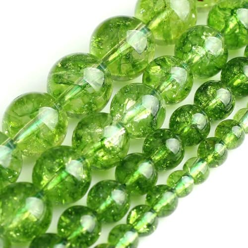 Natursteine, grüner Achat, Jade, Jaspis, Tigerauge, Perlen, rund, lose Schmuckperlen zur Herstellung von Armbändern, DIY-Zubehör, 38,1 cm, Peridot, 10 mm, ca. 36 Stück Natursteine, grüner Achat, Jade, Jaspis, Tigerauge, Perlen, rund, lose Schmuckperlen zur Herstellung von Armbändern, DIY-Zubehör, 38,1 cm, Peridot, 10 mm, ca. 36 Stück von VIEPGJ