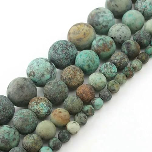 Natursteine, grüner Achat, Jade, Jaspis, Tigerauge, Perlen, rund, lose Schmuckperlen zur Herstellung von Armbändern, DIY-Zubehör, 38,1 cm, afrikanisches Türkis, ca. 12 mm, 30 Stück Natursteine, grüner Achat, Jade, Jaspis, Tigerauge, Perlen, rund, lose Schmuckperlen zur Herstellung von Armbändern, DIY-Zubehör, 38,1 cm, afrikanisches Türkis, ca. 12 mm, 30 Stück von VIEPGJ
