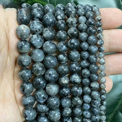 Natursteinperlen, Jaspis, Amazonit, Türkis, Achate, runde Perlen zur Schmuckherstellung, DIY-Armband, Ohrringe, 4/6/8/10/12 mm, Schwarzer Labradorit, 4,0 mm, ca. 92 Stück Natursteinperlen, Jaspis, Amazonit, Türkis, Achate, runde Perlen zur Schmuckherstellung, DIY-Armband, Ohrringe, 4/6/8/10/12 mm, Schwarzer Labradorit, 4,0 mm, ca. 92 Stück von VIEPGJ
