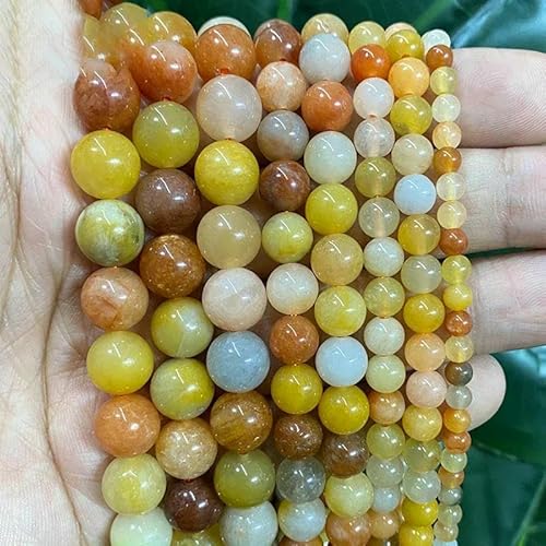 Natursteinperlen, Jaspis, Amazonit, Türkis, Achate, runde Perlen zur Schmuckherstellung, DIY-Armband, Ohrringe, 4/6/8/10/12 mm, gelb, gemischter Jaspis, 12 mm, ca. 30 Stück Natursteinperlen, Jaspis, Amazonit, Türkis, Achate, runde Perlen zur Schmuckherstellung, DIY-Armband, Ohrringe, 4/6/8/10/12 mm, gelb, gemischter Jaspis, 12 mm, ca. 30 Stück von VIEPGJ