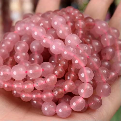 Natursteinperlen, Lava-Jaspis, Tigerauge, Quarz, Achate, runde lose Perlen zur Schmuckherstellung, DIY-Armbandzubehör, 4–12 mm, Erdbeerquarz, 12 mm, ca. 30 Perlen Natursteinperlen, Lava-Jaspis, Tigerauge, Quarz, Achate, runde lose Perlen zur Schmuckherstellung, DIY-Armbandzubehör, 4–12 mm, Erdbeerquarz, 12 mm, ca. 30 Perlen von VIEPGJ