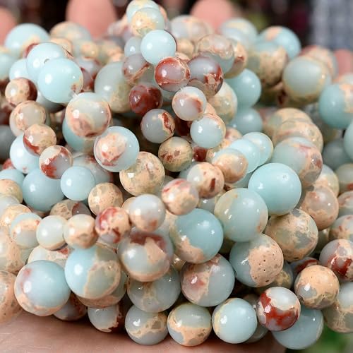Natursteinperlen, Lava-Jaspis, Tigerauge, Quarz-Achat, runde lose Perlen zur Schmuckherstellung, DIY-Armbandzubehör, 4–12 mm, Shoushan, 12 mm, ca. 30 Perlen von VIEPGJ