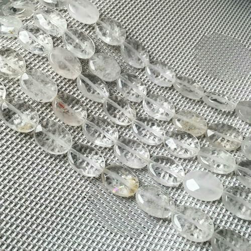 Natursteinperlen, facettierte ovale Form, Edelstein-Isolationsperlen, lose Perlen zur Schmuckherstellung, DIY-Halsketten, Armbandzubehör, Wassermelonenweiß, 12 x 16 mm Natursteinperlen, facettierte ovale Form, Edelstein-Isolationsperlen, lose Perlen zur Schmuckherstellung, DIY-Halsketten, Armbandzubehör, Wassermelonenweiß, 12 x 16 mm von VIEPGJ