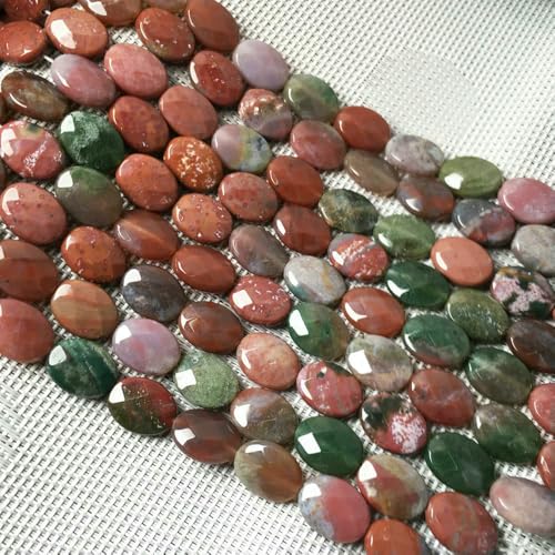 Natursteinperlen, facettierte ovale Form, Edelstein-Isolationsperlen, lose Perlen zur Schmuckherstellung, DIY-Halsketten, Armbandzubehör, indischer Achat, 12 x 16 mm Natursteinperlen, facettierte ovale Form, Edelstein-Isolationsperlen, lose Perlen zur Schmuckherstellung, DIY-Halsketten, Armbandzubehör, indischer Achat, 12 x 16 mm von VIEPGJ