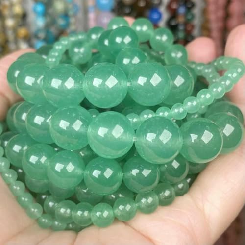 Natursteinperlen 4 6 8 10 mm Tigerauge, Lava, Amazonit, Türkis, Achat, Jaspis, Perlen zur Schmuckherstellung, DIY-Armband, Halskette – Grüner Aventurin – 4,0 mm, 88 bis 91 Stück Natursteinperlen 4 6 8 10 mm Tigerauge, Lava, Amazonit, Türkis, Achat, Jaspis, Perlen zur Schmuckherstellung, DIY-Armband, Halskette – Grüner Aventurin – 4,0 mm, 88 bis 91 Stück von VIEPGJ
