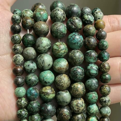 Natursteinperlen im 45er-Stil, 4, 6, 8, 10 mm, Tigerauge, Lava-Achat, Amethyste, runde Perlen zur Schmuckherstellung, DIY-Armbänder – Afrikanisches Türkis – 4,0 mm Natursteinperlen im 45er-Stil, 4, 6, 8, 10 mm, Tigerauge, Lava-Achat, Amethyste, runde Perlen zur Schmuckherstellung, DIY-Armbänder – Afrikanisches Türkis – 4,0 mm von VIEPGJ