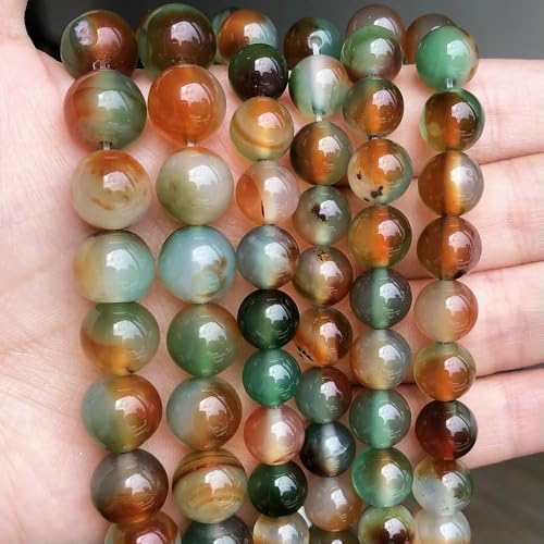 Natursteinperlen im 45er-Stil, 4, 6, 8, 10 mm, Tigerauge, Lava-Achat, Amethyste, runde Perlen zur Schmuckherstellung, DIY-Armbänder – Pfauenachat – 10 mm (ca. 36 S Natursteinperlen im 45er-Stil, 4, 6, 8, 10 mm, Tigerauge, Lava-Achat, Amethyste, runde Perlen zur Schmuckherstellung, DIY-Armbänder – Pfauenachat – 10 mm (ca. 36 S von VIEPGJ