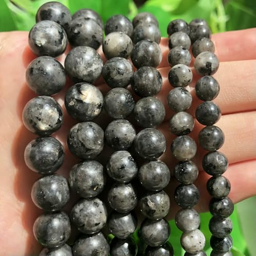 Natursteinperlen im 45er-Stil, 4, 6, 8, 10 mm, Tigerauge, Lava-Achat, Amethyste, runde Perlen zur Schmuckherstellung, DIY-Armbänder – Schwarzer Labradorit – 4,0 mm Natursteinperlen im 45er-Stil, 4, 6, 8, 10 mm, Tigerauge, Lava-Achat, Amethyste, runde Perlen zur Schmuckherstellung, DIY-Armbänder – Schwarzer Labradorit – 4,0 mm von VIEPGJ
