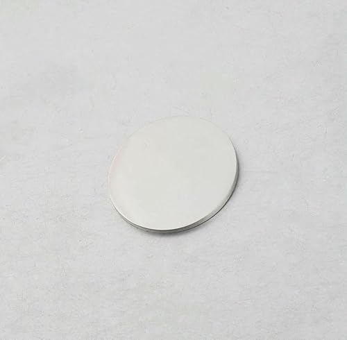Neue 20 Stück 22/25 mm runde Scheiben-Charms, spiegelpolierter Edelstahl-Charms für die DIY-Herstellung von Schriftzügen, Halsketten, Schlüsselanhängern und Ohrringen, 22 mm Stahl Neue 20 Stück 22/25 mm runde Scheiben-Charms, spiegelpolierter Edelstahl-Charms für die DIY-Herstellung von Schriftzügen, Halsketten, Schlüsselanhängern und Ohrringen, 22 mm Stahl von VIEPGJ
