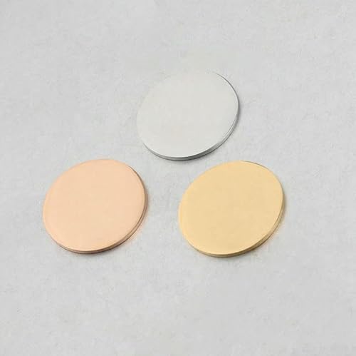 Neue 20 Stück 22/25 mm runde Scheiben-Charms, spiegelpolierter Edelstahl-Charms für die DIY-Herstellung von Schriftzügen, Halsketten, Schlüsselanhängern und Ohrringen – 22 mm gemischt Neue 20 Stück 22/25 mm runde Scheiben-Charms, spiegelpolierter Edelstahl-Charms für die DIY-Herstellung von Schriftzügen, Halsketten, Schlüsselanhängern und Ohrringen – 22 mm gemischt von VIEPGJ