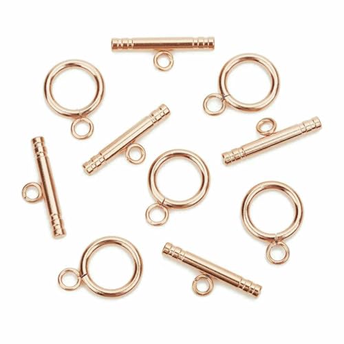 Neue unregelmäßig gebogene OT-Verschlüsse Knebelverschlüsse Verbinder für Armband Halskette Basteln Schmuckherstellung Zubehör Großhandel-Roségold 4 Sets Neue unregelmäßig gebogene OT-Verschlüsse Knebelverschlüsse Verbinder für Armband Halskette Basteln Schmuckherstellung Zubehör Großhandel-Roségold 4 Sets von VIEPGJ