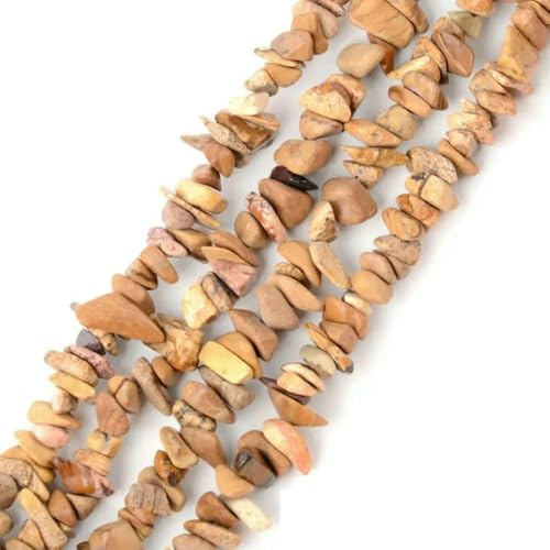 Unregelmäßige Freeform-Chip-Kiesperlen, Naturstein, Amethyste, Tigerauge-Perlen zur Schmuckherstellung, 3–5–8–12 mm, DIY-Halskette, 40,6 cm, Bildjaspis, 5–8 mm, 40,6 cm Unregelmäßige Freeform-Chip-Kiesperlen, Naturstein, Amethyste, Tigerauge-Perlen zur Schmuckherstellung, 3–5–8–12 mm, DIY-Halskette, 40,6 cm, Bildjaspis, 5–8 mm, 40,6 cm von VIEPGJ